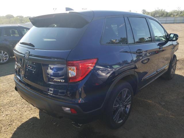 5FNYF8H55MB016072 - 2021 HONDA PASSPORT E 蓝色 照片 4