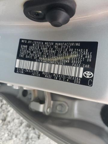 5YFP4MCEXMP076967 - 2021 TOYOTA COROLLA SE SILVER photo 10