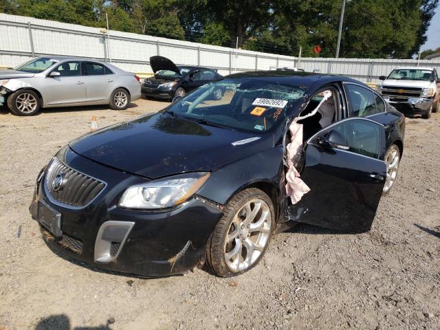 2G4GV5GV4C9140850 - 2012 BUICK REGAL GS Қара фото 2