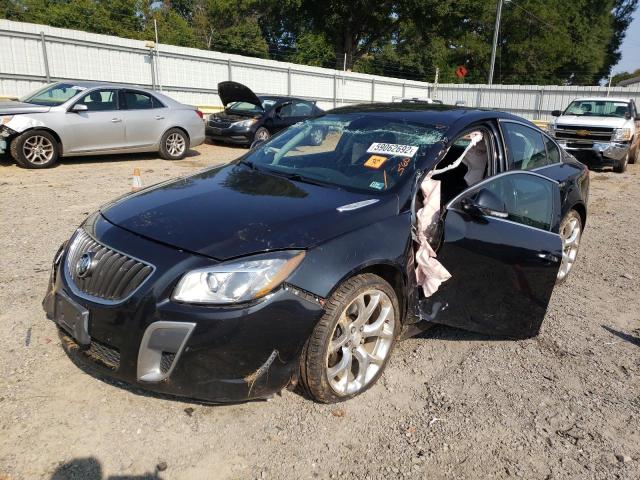 2G4GV5GV4C9140850 - 2012 BUICK REGAL GS BLACK photo 2