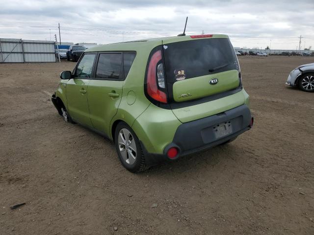 KNDJN2A21F7756227 - 2015 KIA SOUL GREEN photo 3