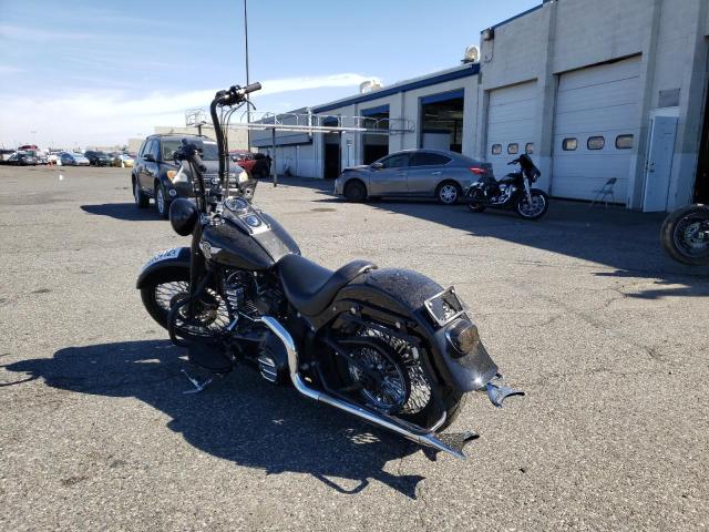 1HD1JNV10EB051265 - 2014 HARLEY-DAVIDSON FLSTFB FAT BLACK photo 3