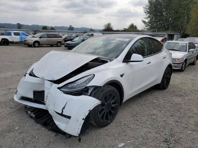 7SAYGDEEXNF387226 - 2022 TESLA MODEL Y أبيض صورة 2