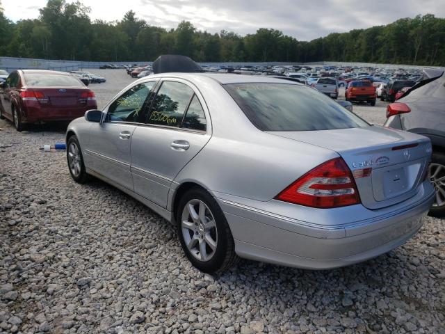 WDBRF87H57F874866 - 2007 MERCEDES-BENZ C 350 4MAT SILVER photo 3