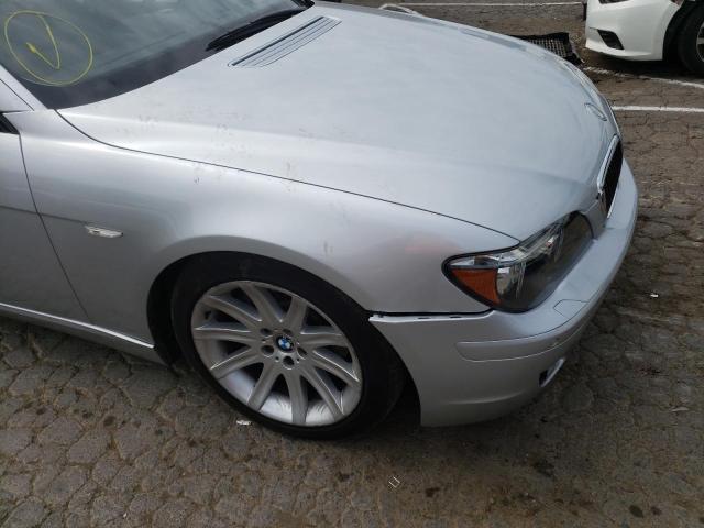 WBAHL83556DT04388 - 2006 BMW 7 SERIES SILVER photo 9