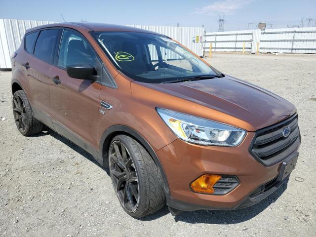 1FMCU0F76HUB81269 - 2017 FORD ESCAPE S BROWN photo 1