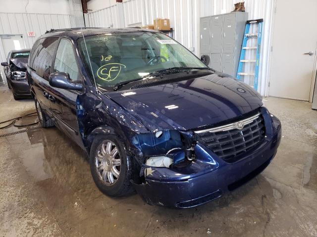 2C4GP54L15R506641 - 2005 CHRYSLER TOWN & COU BLUE photo 1