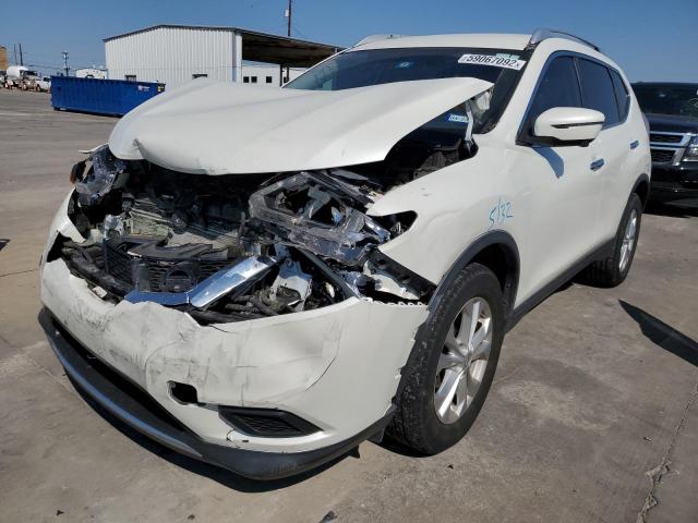 KNMAT2MT7GP657195 - 2016 NISSAN ROGUE WHITE photo 2