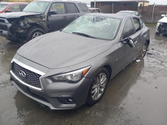 JN1CV7AP4JM240815 - 2018 INFINITI Q50 GRAY photo 2