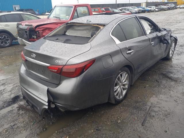 JN1CV7AP4JM240815 - 2018 INFINITI Q50 GRAY photo 4