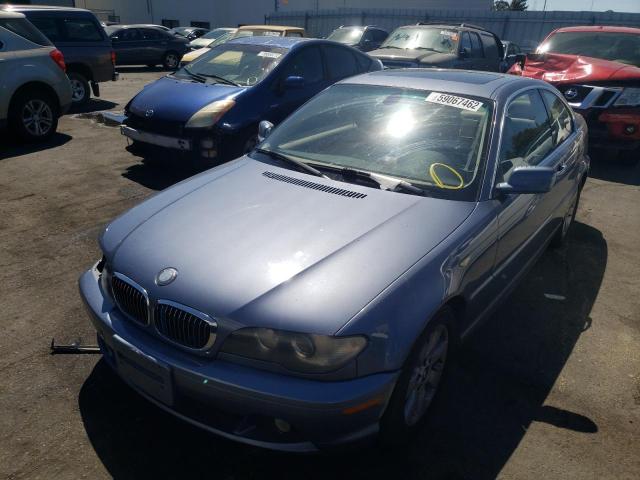 WBABV13465JT24051 - 2005 BMW 325 CI SUL BLUE photo 2