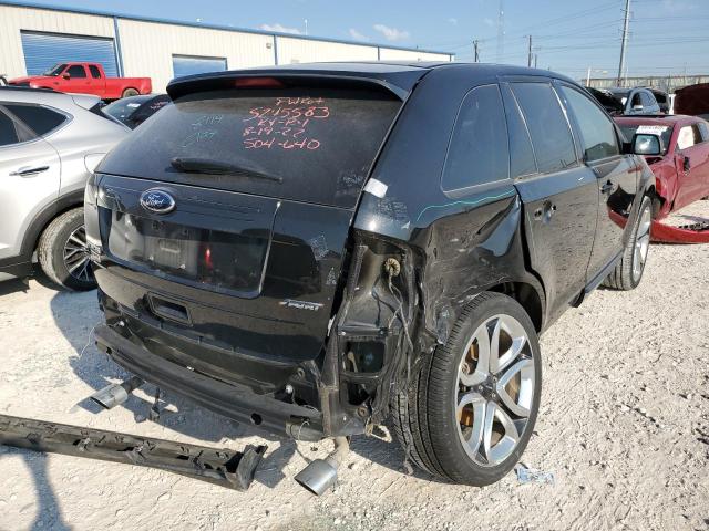 2FMDK3AK2EBA24461 - 2014 FORD EDGE SPORT BLACK photo 4