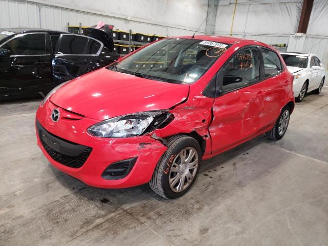 JM1DE1KYXE0174810 - 2014 MAZDA MAZDA2 SPO RED photo 2