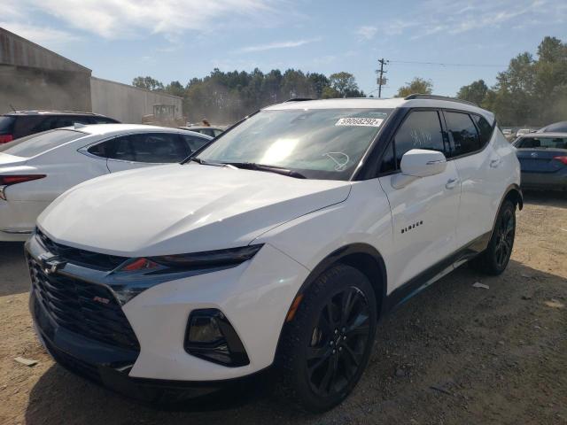 3GNKBERS7KS698744 - 2019 CHEVROLET BLAZER RS WHITE photo 2