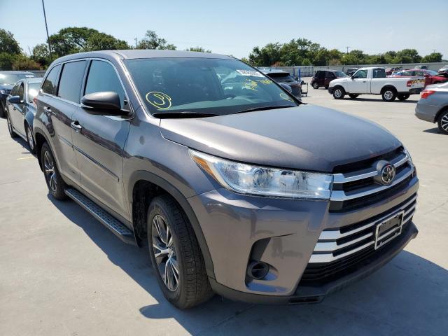 5TDBZRFH4KS746872 - 2019 TOYOTA HIGHLANDER GRAY photo 1