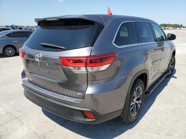 5TDBZRFH4KS746872 - 2019 TOYOTA HIGHLANDER GRAY photo 4