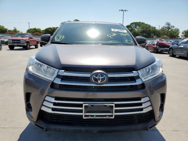 5TDBZRFH4KS746872 - 2019 TOYOTA HIGHLANDER GRAY photo 9