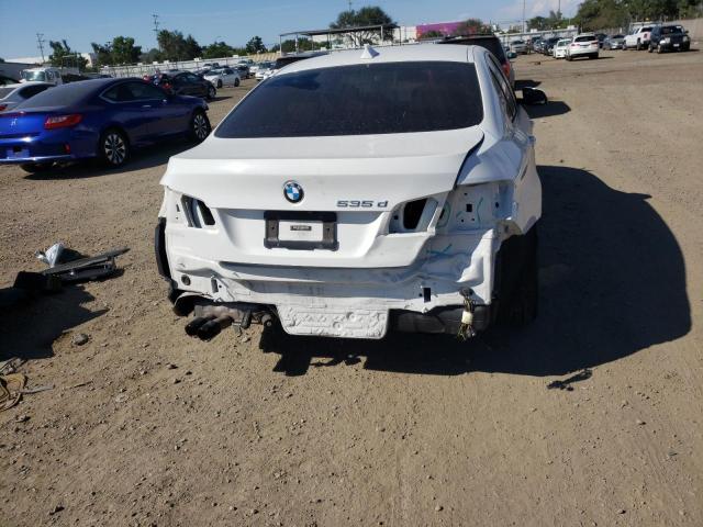 WBAXA5C55ED001576 - 2014 BMW 535 D WHITE photo 9