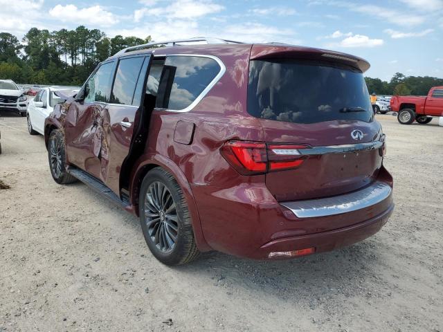 JN8AZ2AF0M9716041 - 2021 INFINITI QX80 LUXE BURGUNDY photo 3