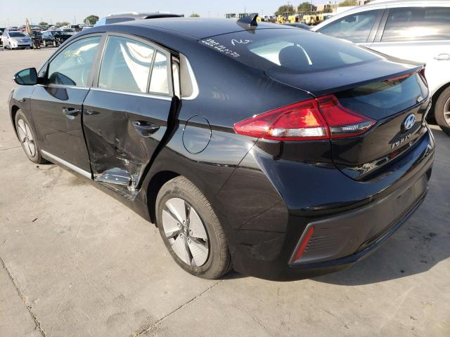 KMHC75LC6MU255340 - 2021 HYUNDAI IONIQ SE BLACK photo 3