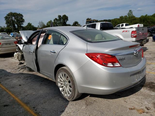 2G4GS5EK3C9193508 - 2012 BUICK REGAL PREM SILVER photo 3