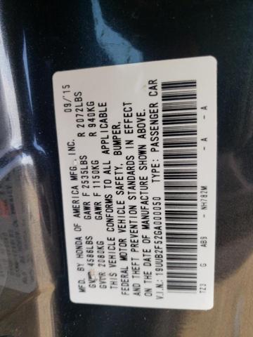 19UUB2F52GA000050 - 2016 ACURA TLX TECH GRAY photo 10