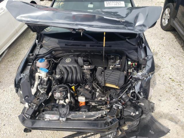 3VW2K7AJ9FM301064 - 2015 VOLKSWAGEN JETTA BASE رمادي صورة 7
