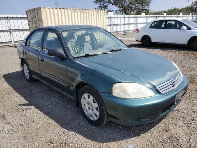 2HGEJ661XYH564429 - 2000 HONDA CIVIC BASE GREEN photo 1