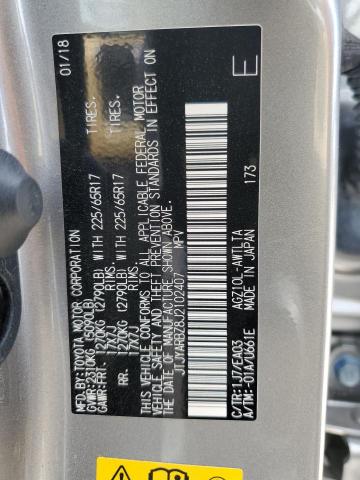 JTJYARBZ8J2102407 - 2018 LEXUS NX 300 BAS 银色 照片 10