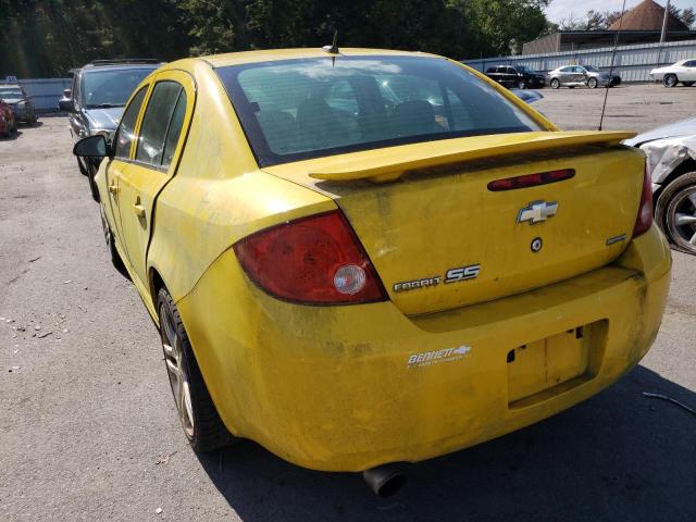 1G1AP58X497190090 - 2009 CHEVROLET COBALT SS YELLOW photo 3