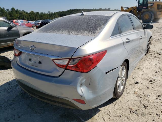 5NPEB4AC9EH858724 - 2014 HYUNDAI SONATA GLS SILVER photo 4