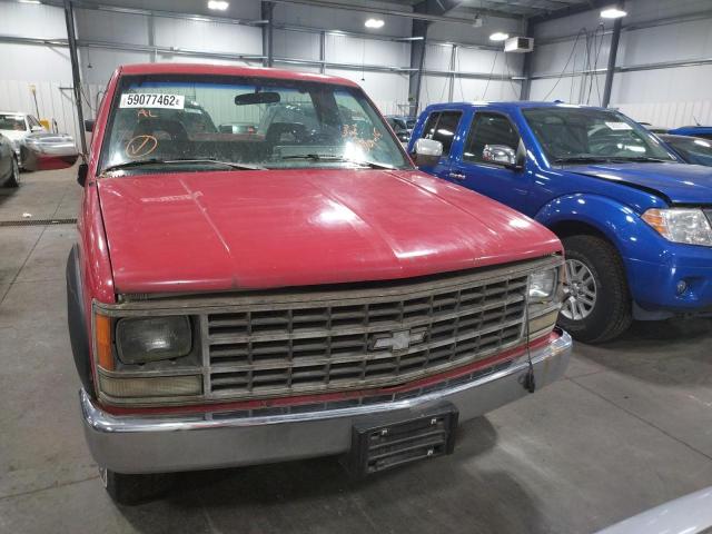 1GCGC24K2PE104175 - 1990 CHEVROLET C/K 2500 S RED photo 9