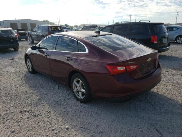 1G1ZB5ST4GF293455 - 2016 CHEVROLET MALIBU LS MAROON photo 3