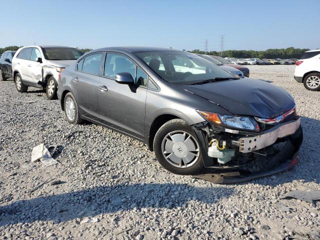 2HGFB2F67CH541205 - 2012 HONDA CIVIC HF GRAY photo 1