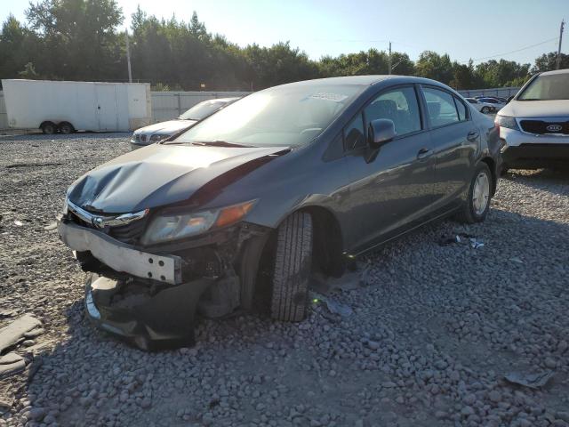 2HGFB2F67CH541205 - 2012 HONDA CIVIC HF GRAY photo 2