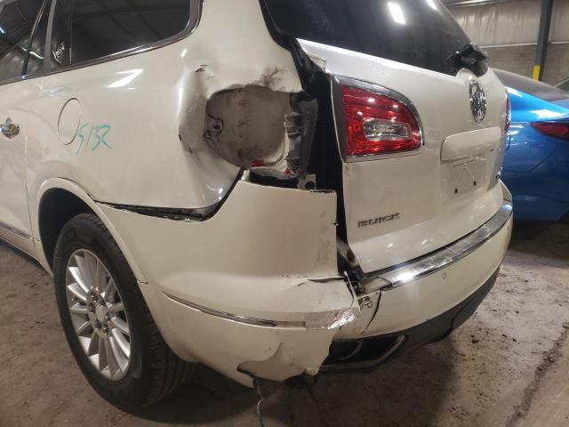 5GAKRDKD9DJ113355 - 2013 BUICK ENCLAVE WHITE photo 9