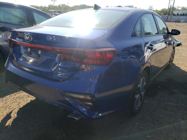 3KPF24AD5KE021434 - 2019 KIA FORTE FE BLUE photo 4