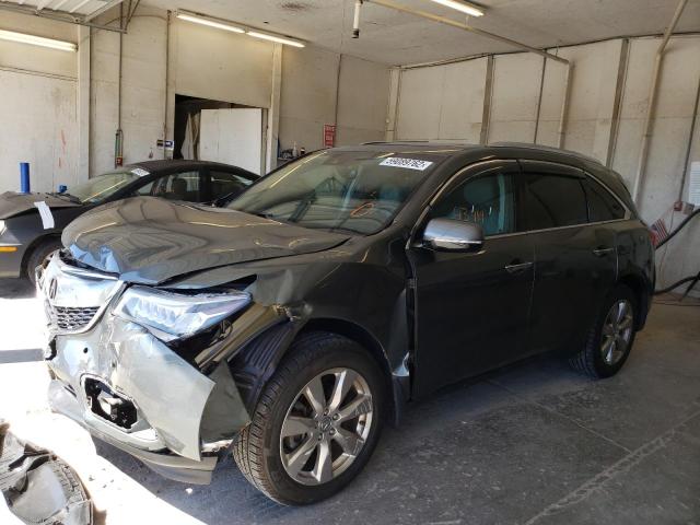 5FRYD4H97GB045951 - 2016 ACURA MDX ADVANC GRAY photo 2