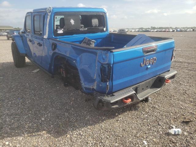 1C6JJTEG0ML582394 - 2021 JEEP GLADIATOR BLUE photo 3