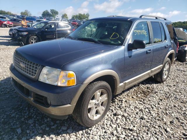 1FMZU74K23UB56730 - 2003 FORD EXPLORER BLUE photo 2