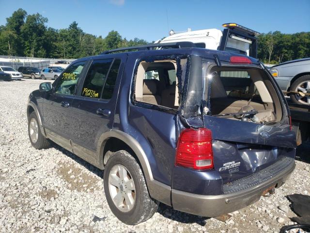 1FMZU74K23UB56730 - 2003 FORD EXPLORER BLUE photo 3