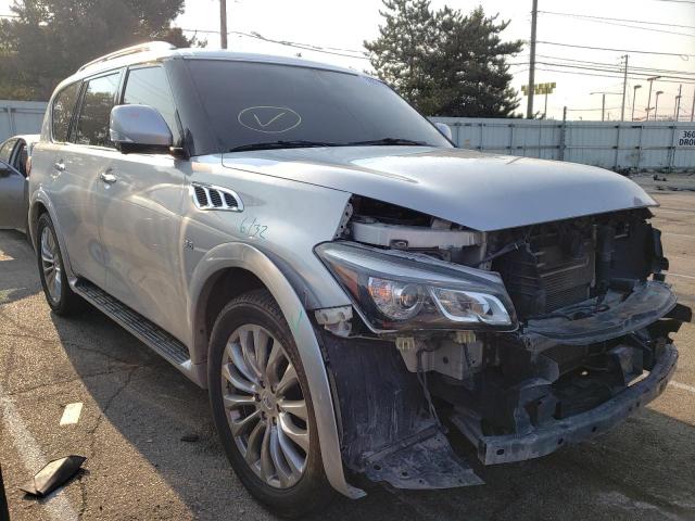 JN8AZ2NE8F9080618 - 2015 INFINITI QX80 SILVER photo 1