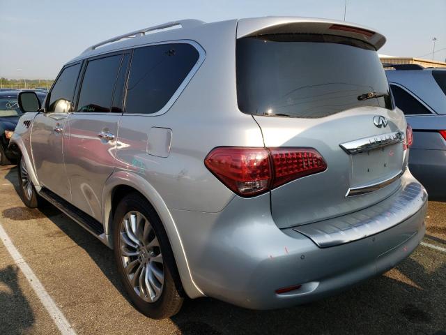 JN8AZ2NE8F9080618 - 2015 INFINITI QX80 SILVER photo 3