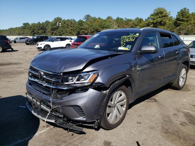 1V21E2CA3LC228761 - 2020 VOLKSWAGEN ATLAS CROS Серый фото 2