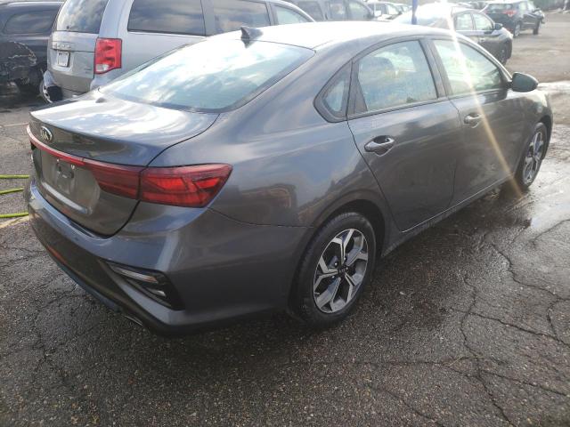 3KPF24AD1LE234432 - 2020 KIA FORTE FE GRAY photo 4