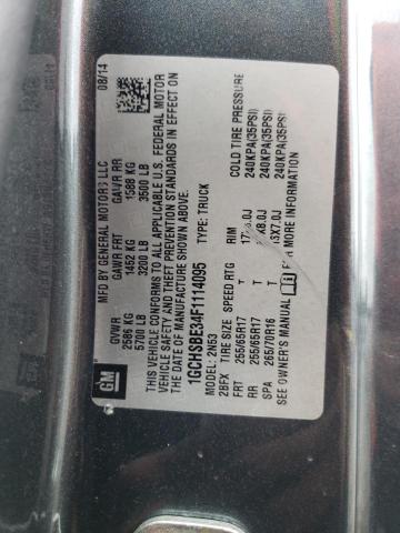 1GCHSBE34F1114095 - 2015 CHEVROLET COLORADO L CHARCOAL photo 10