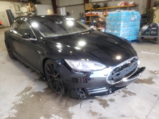 5YJSA1H19EFP55942 - 2014 TESLA MODEL S Սև լուսանկար 1