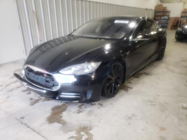 5YJSA1H19EFP55942 - 2014 TESLA MODEL S Սև լուսանկար 2