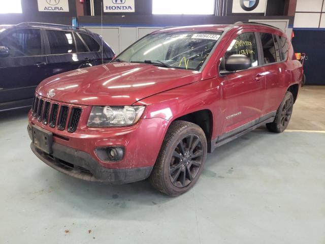 1C4NJDEB1DD240354 - 2013 JEEP COMPASS BURGUNDY photo 2