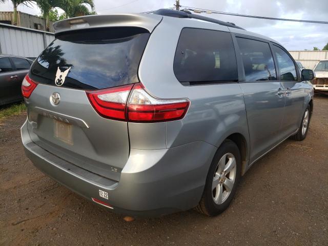 5TDKK3DC0FS531567 - 2015 TOYOTA SIENNA LE SILVER photo 4